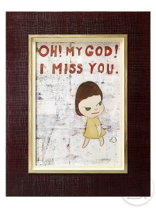 奈良美智 “OH! MY GOD! I MISS YOU.” ポスター